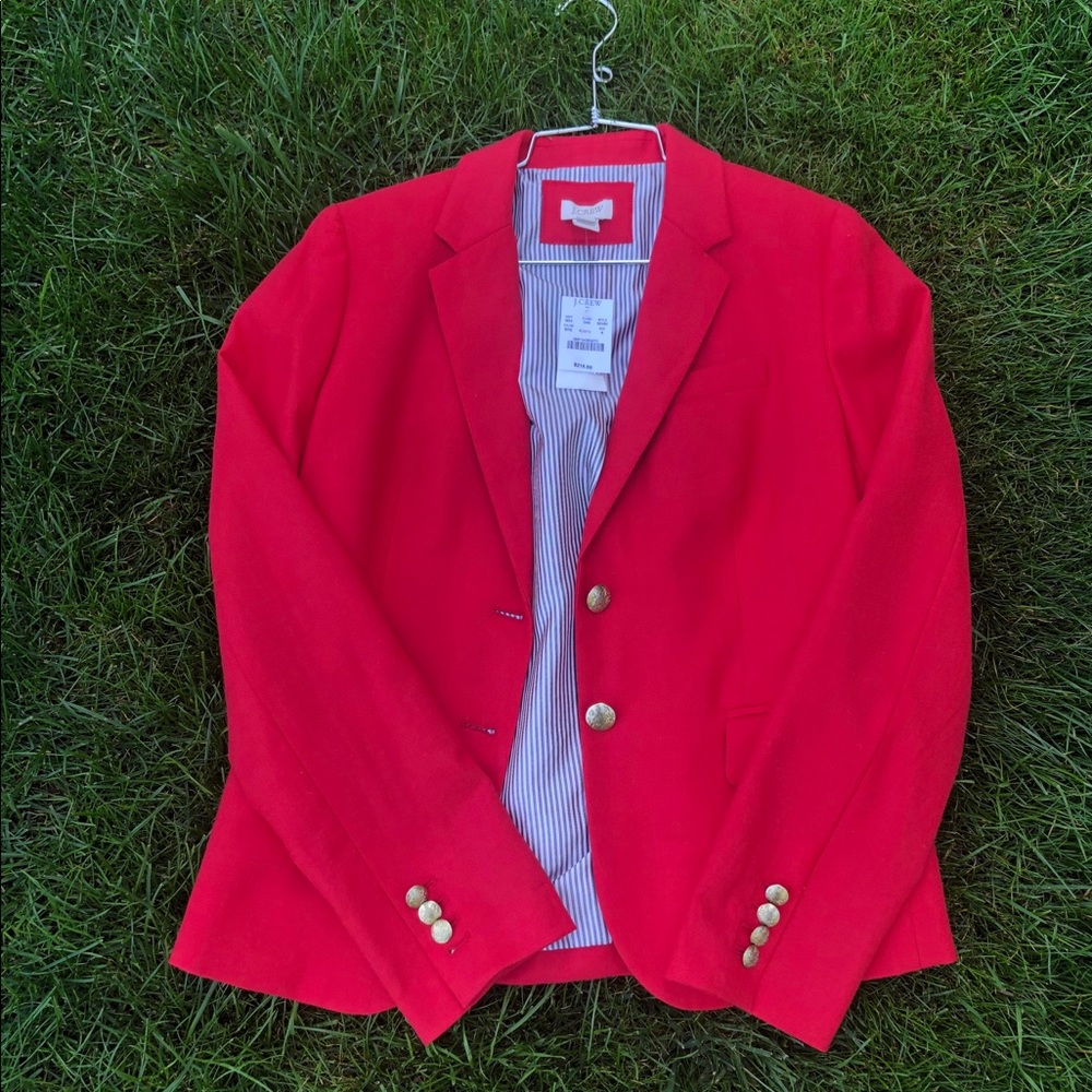 ❤️ J. Crew Red Wool Blazer